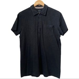 Armani Exchange faded polo tee